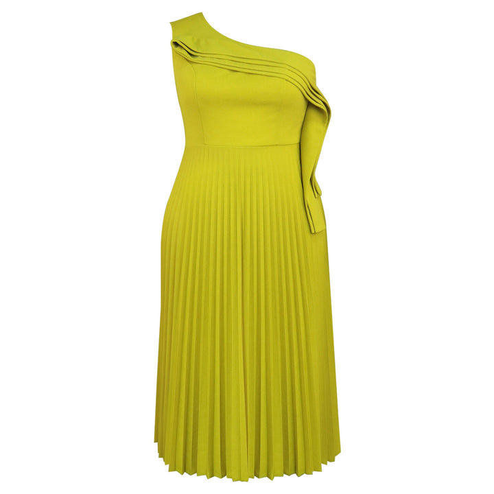 Damen Elegant Wrap Dress with Asymmetrical Ruffle Design Mirla-Eva Jonsson