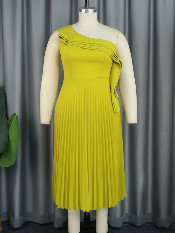 Damen Elegant Wrap Dress with Asymmetrical Ruffle Design Mirla-Eva Jonsson