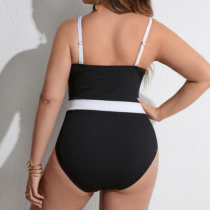 Damen Elegant badedräkt med stöd och färgblockdesign Mirla-Eva Jonsson