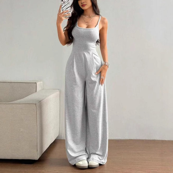 Damen Elegant jumpsuit med vida ben och smickrande överdel Mirla-Eva Jonsson