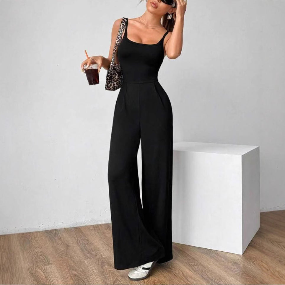 Damen Elegant jumpsuit med vida ben och smickrande överdel Mirla-Eva Jonsson