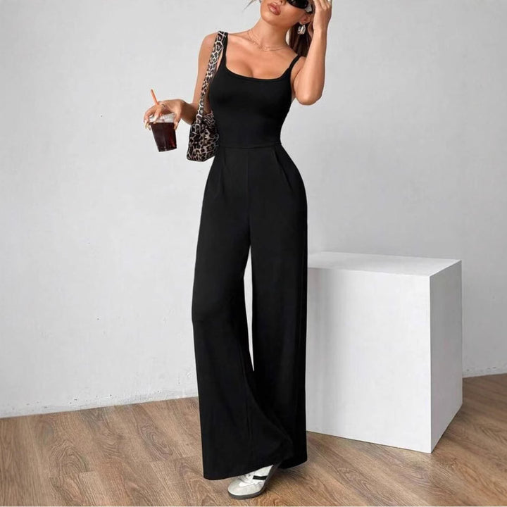 Damen Elegant jumpsuit med vida ben och smickrande överdel Mirla-Eva Jonsson