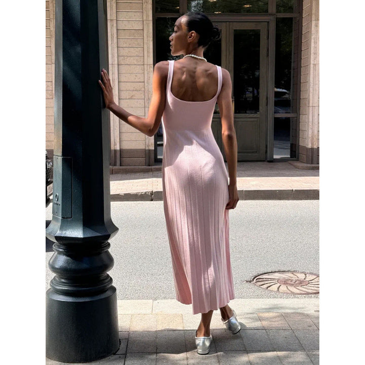 Damen Elegant knitted maxi dress with slim fit Mirla-Eva Jonsson