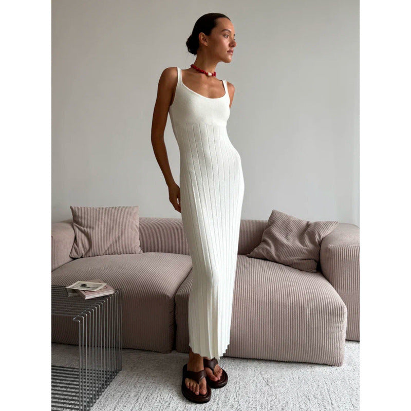 Damen Elegant knitted maxi dress with slim fit Mirla-Eva Jonsson
