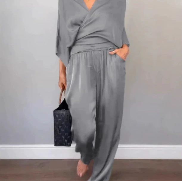 Damen Elegante und bequeme Satin-Jumpsuit Mirla-Eva Jonsson