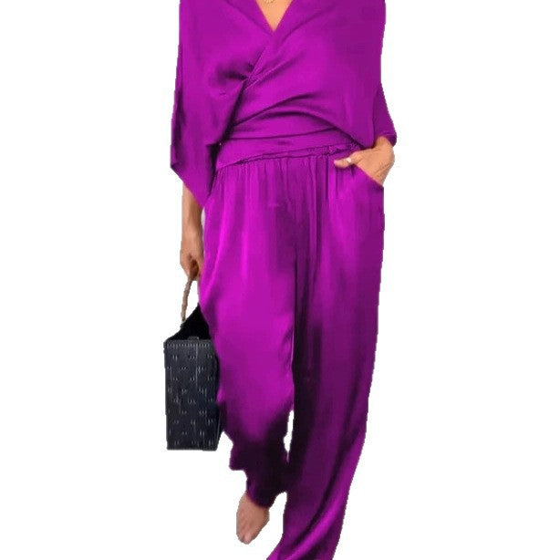 Damen Elegante und bequeme Satin-Jumpsuit Mirla-Eva Jonsson