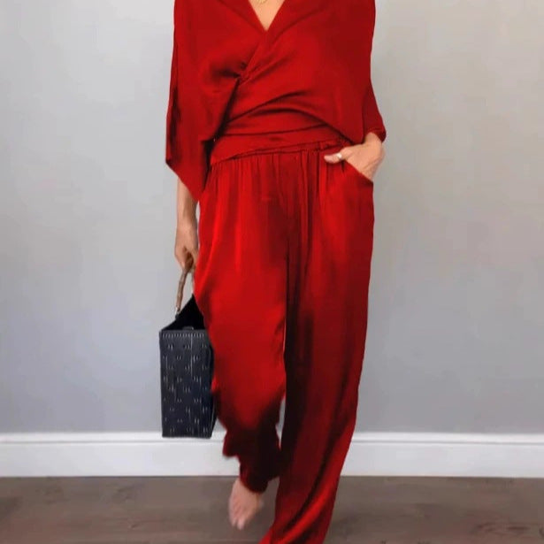 Damen Elegante und bequeme Satin-Jumpsuit Mirla-Eva Jonsson