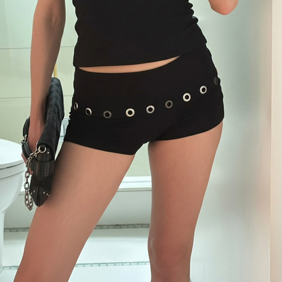Damen Fashion Shorts with decorative eyelets Mirla-Eva Jonsson