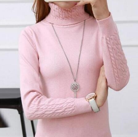 Damen Feinstrickpullover mit hohem Kragen und Zopfmuster Mirla-Eva Jonsson