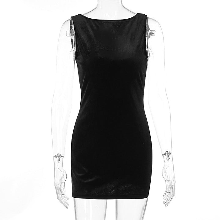 Damen Figurumspielendes Minikleid aus luxuriösem Samtstoff Mirla-Eva Jonsson