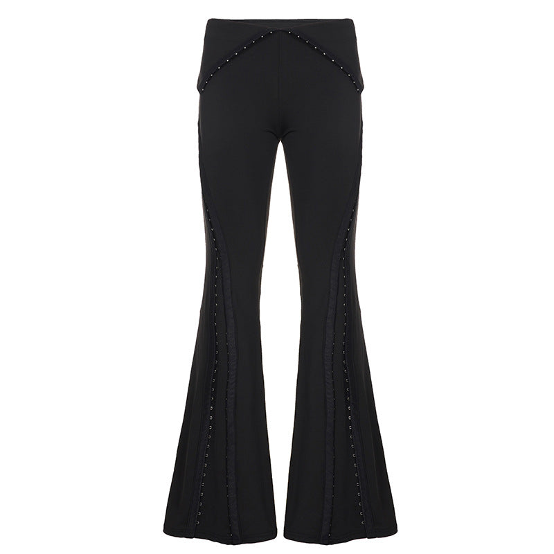 Damen Flared-Leggings mit dekorativen Nitar Mirla-Eva Jonsson