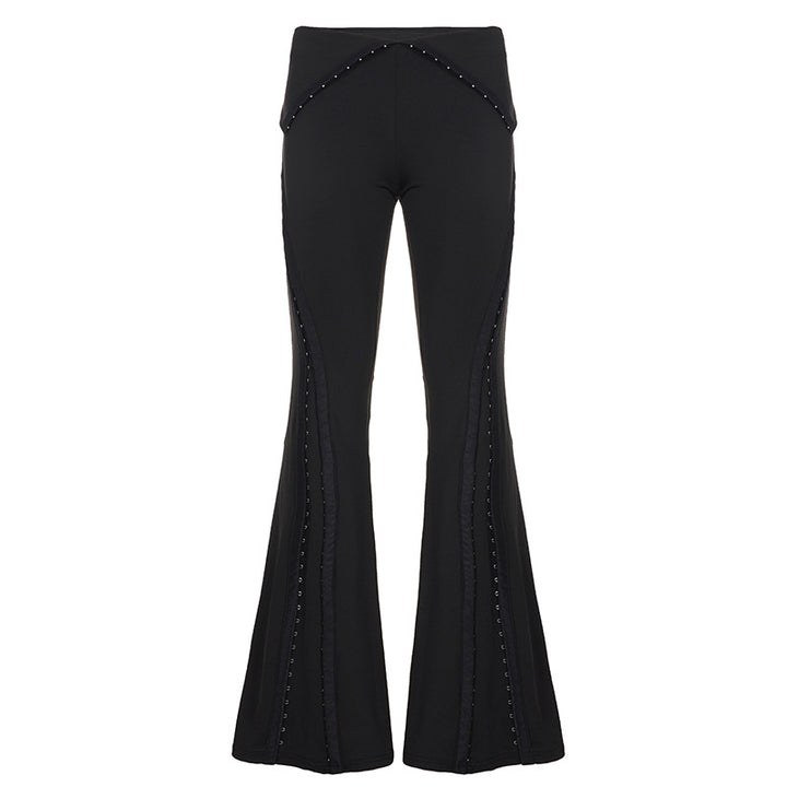 Damen Flared-Leggings mit dekorativen Nitar Mirla-Eva Jonsson