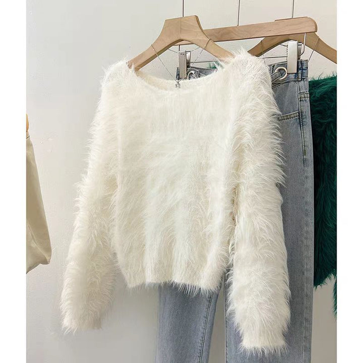 Damen Flauschiger Pullover mit lockerem Schnitt und weichen Ärmeln Mirla-Eva Jonsson