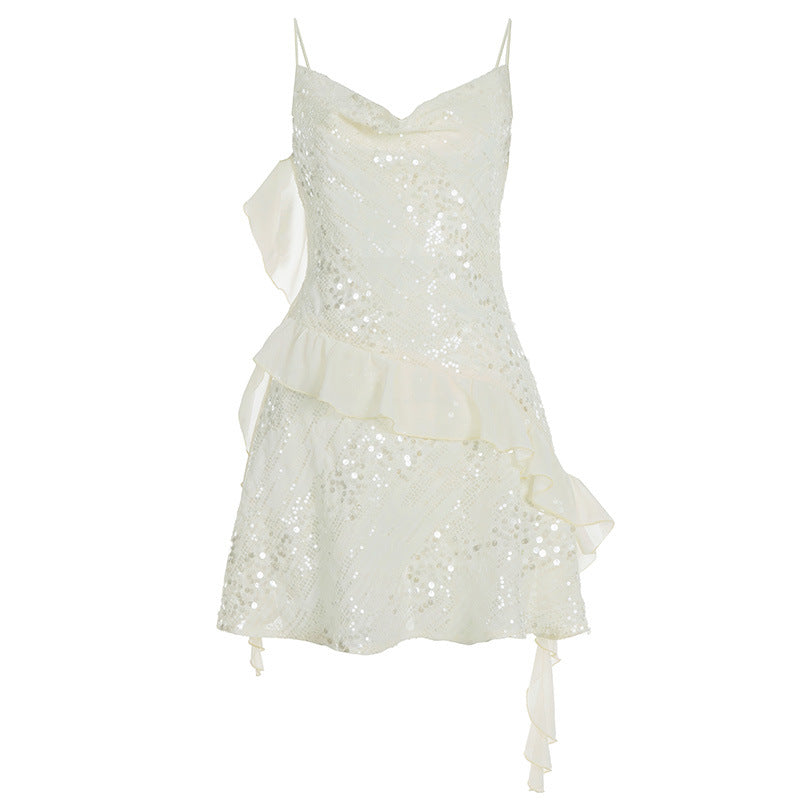 Damen Glitzerndes Partykleid mit Rüschendetails Mirla-Eva Jonsson