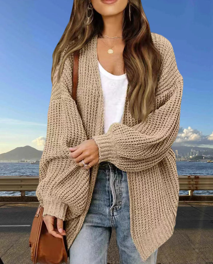 Damen Grobstrick Cardigan med vid passform Mirla-Eva Jonsson