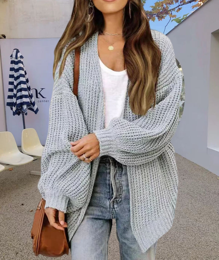 Damen Grobstrick Cardigan med vid passform Mirla-Eva Jonsson