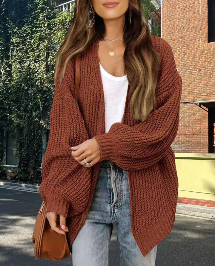 Damen Grobstrick Cardigan med vid passform Mirla-Eva Jonsson