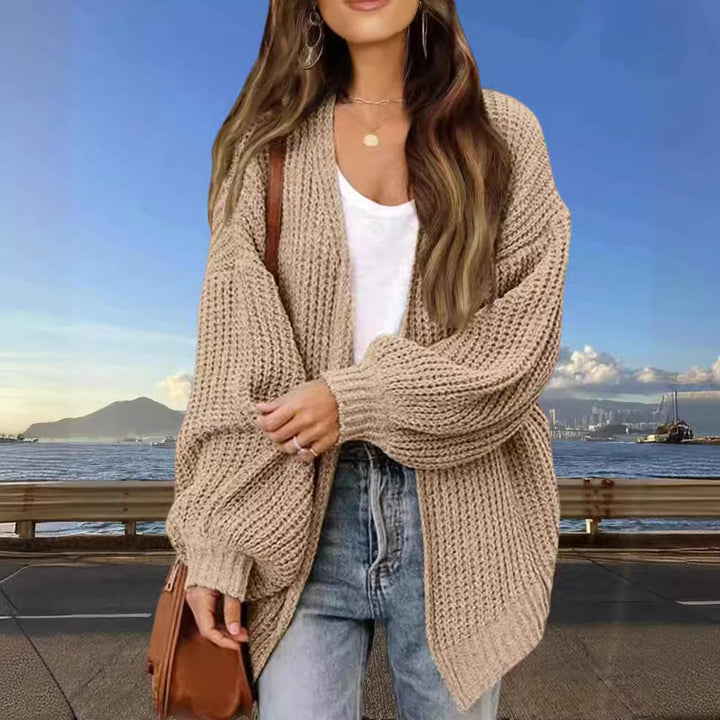 Damen Grobstrick Cardigan med vid passform Mirla-Eva Jonsson