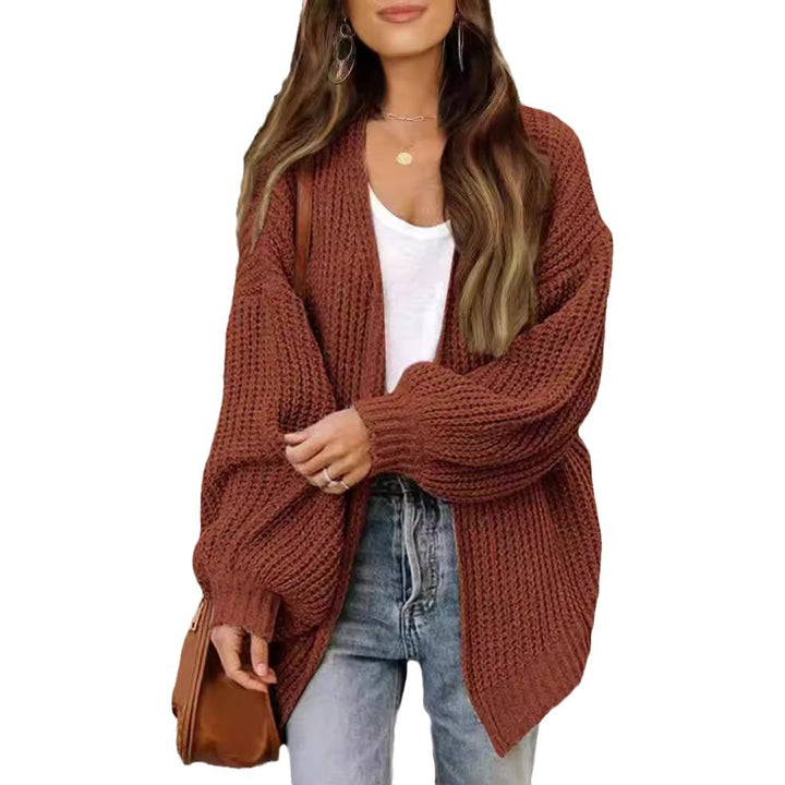 Damen Grobstrick Cardigan med vid passform Mirla-Eva Jonsson