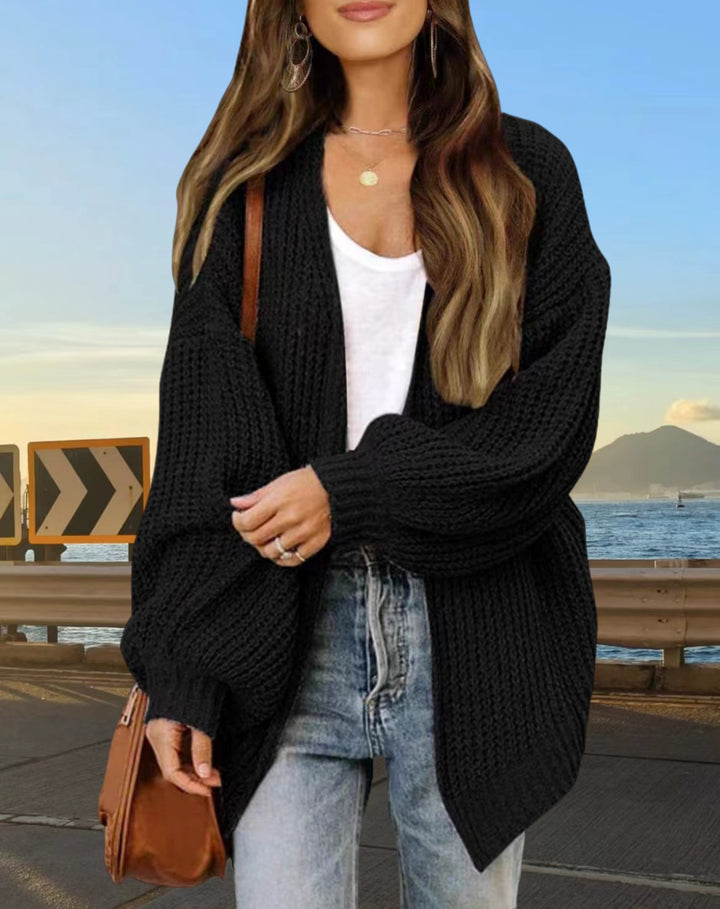 Damen Grobstrick Cardigan med vid passform Mirla-Eva Jonsson