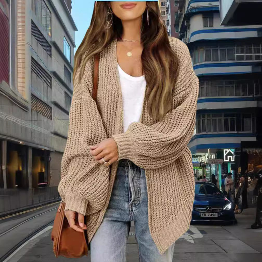 Damen Grobstrick Cardigan med vid passform Mirla-Eva Jonsson