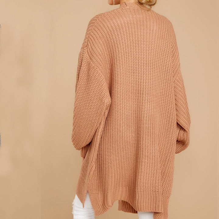 Damen Grobstrick Pullover mit weitem Schnitt und seitlichen Schlitzen Eva Jonsson-Eva Jonsson