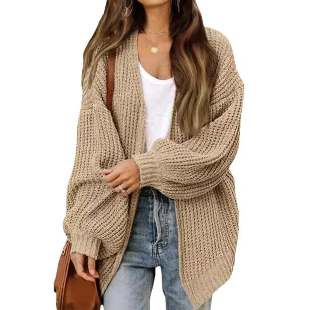 Damen Grobstrickjacke mit überschnittenen Schultern und lässigem Schnitt Mirla-Eva Jonsson