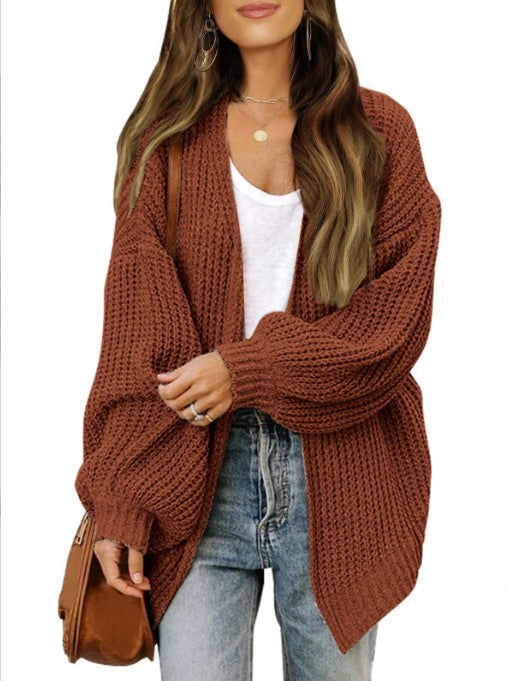 Damen Grobstrickjacke mit überschnittenen Schultern und lässigem Schnitt Mirla-Eva Jonsson