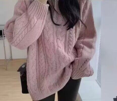 Damen Grobstrickpullover im lässigen Oversized-Stil mit Zopfmuster Mirla-Eva Jonsson