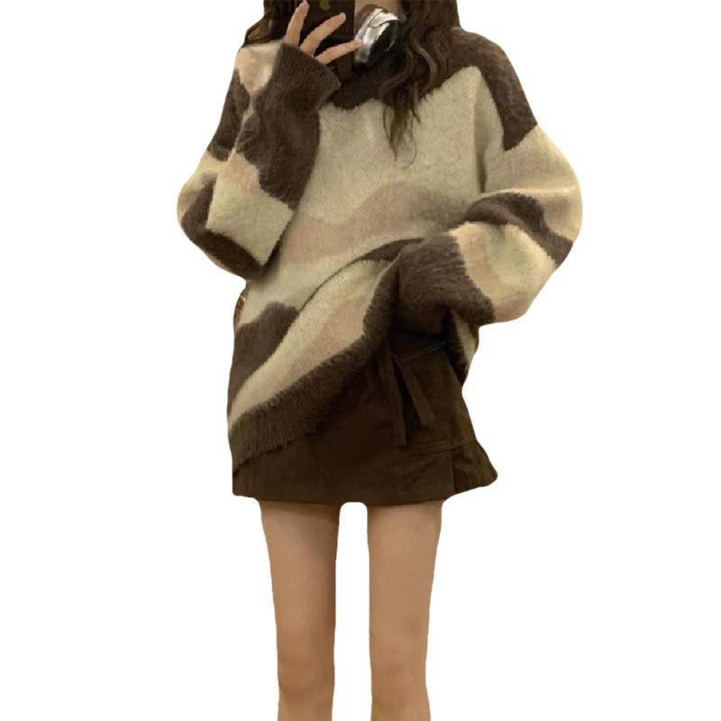Damen Grobstrickpullover mit modischem Streifenmuster und lässigem Schnitt Mirla-Eva Jonsson