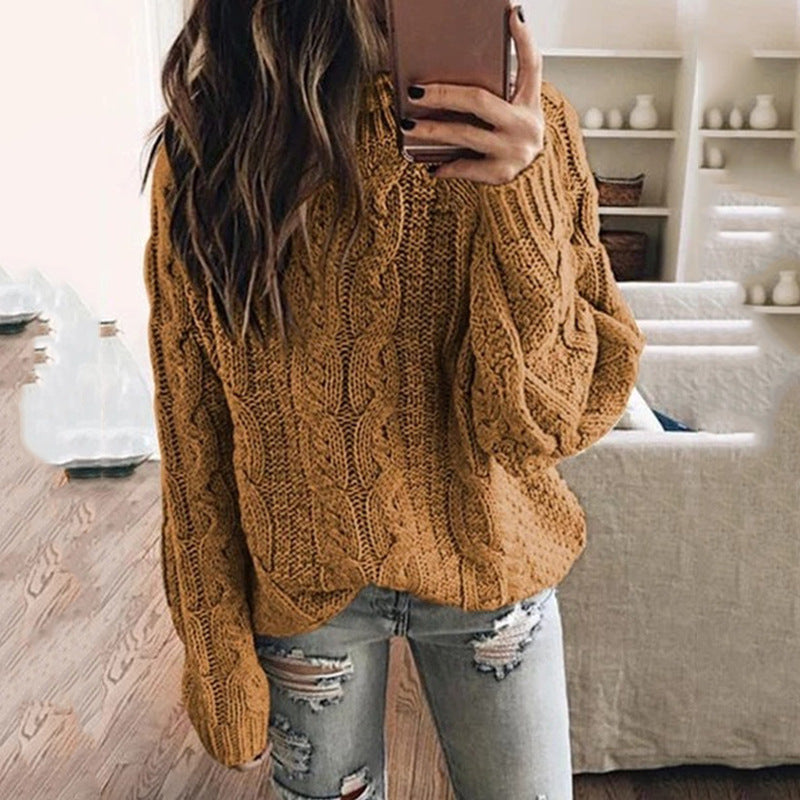 Damen Grobstrickpullover mit trendigem Zopfdesign Eva Jonsson-Eva Jonsson