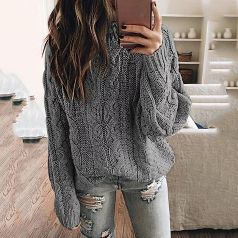 Damen Grobstrickpullover mit trendigem Zopfdesign Eva Jonsson-Eva Jonsson