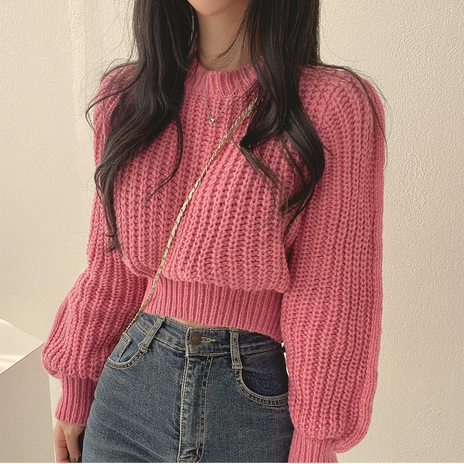 Damen Grobstrickpullover mit weitem Schnitt und überschnittenen Schultern Mirla-Eva Jonsson