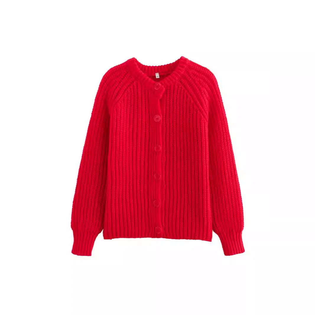 Damen Grovstickad Cardigan Mirla-Eva Jonsson