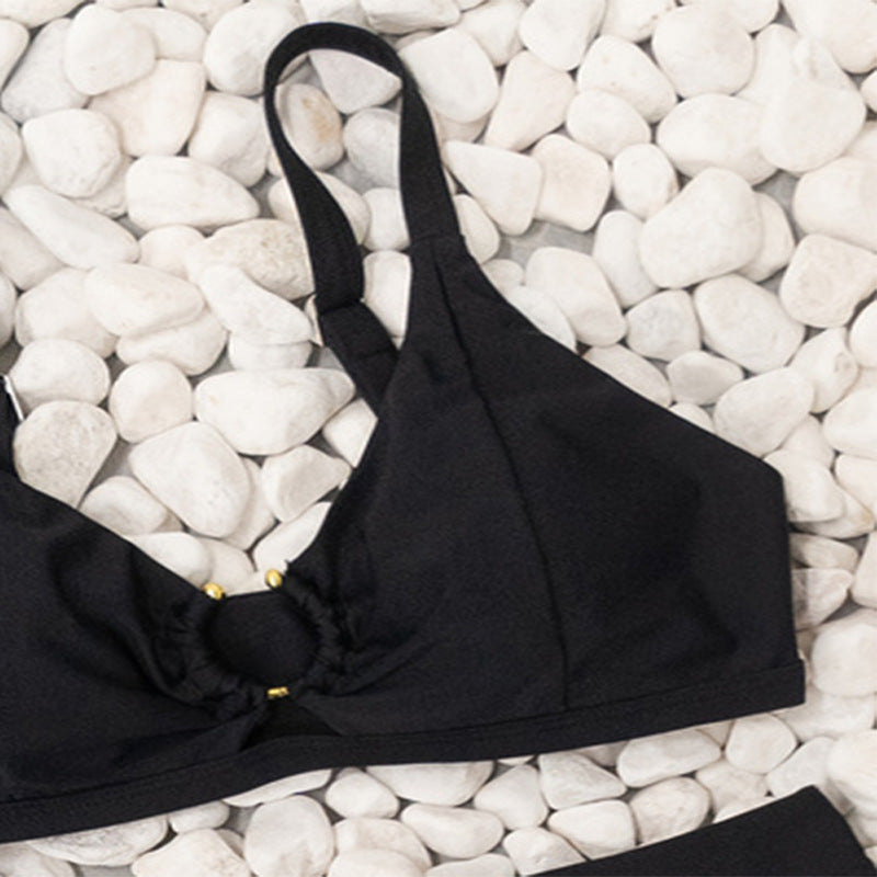 Damen Höga bärande bikiniunderdel med modernt ringdetalj Mirla-Eva Jonsson