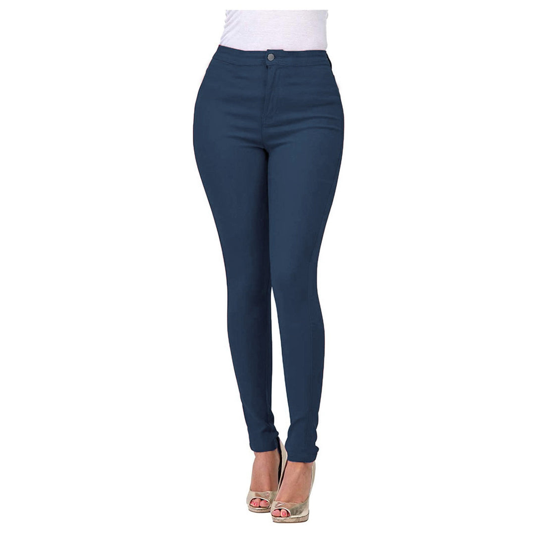Damen Höga skurna Skinny Jeans med elastisk stretch Mirla-Eva Jonsson