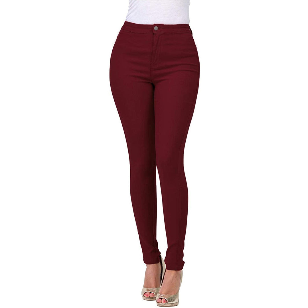 Damen Höga skurna Skinny Jeans med elastisk stretch Mirla-Eva Jonsson