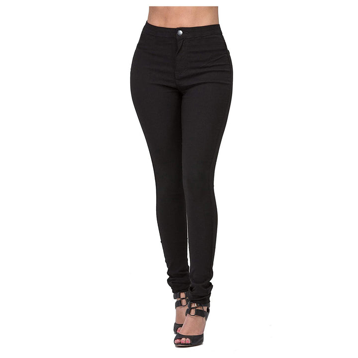 Damen Höga skurna Skinny Jeans med elastisk stretch Mirla-Eva Jonsson
