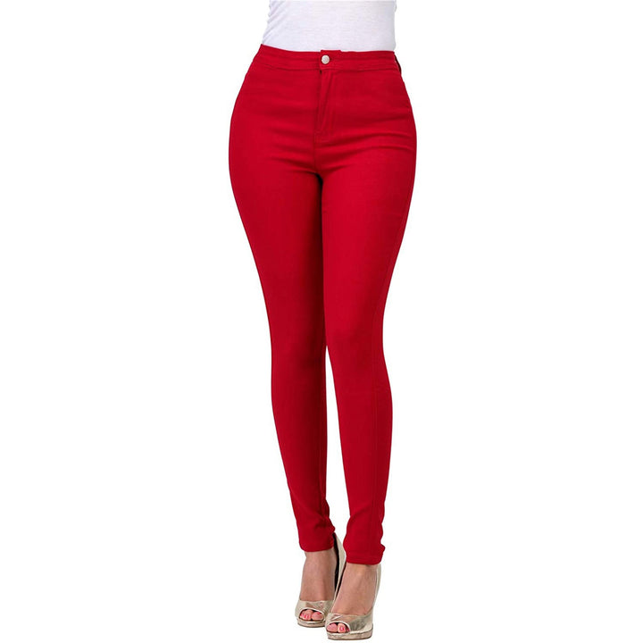 Damen Höga skurna Skinny Jeans med elastisk stretch Mirla-Eva Jonsson
