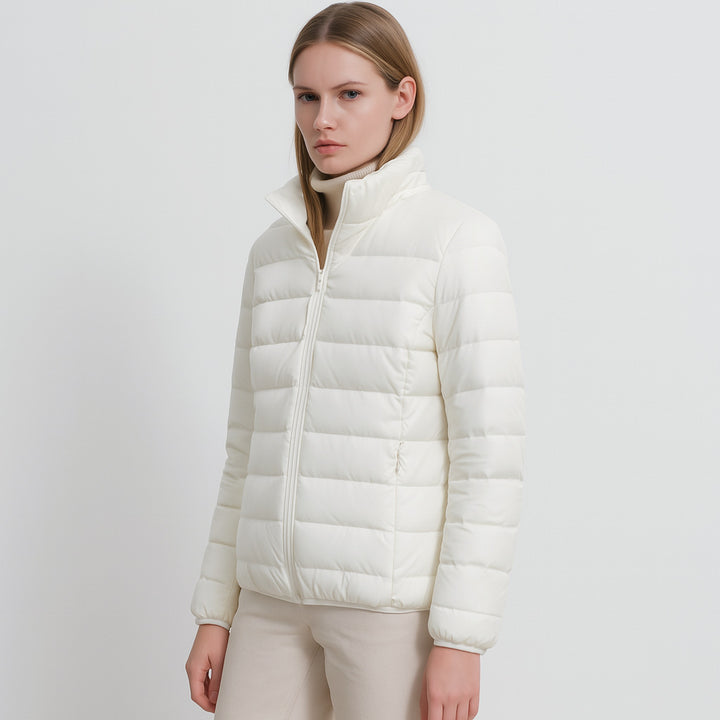 Damen Isolierte Steppjacke mit hohem Kragen und elastischen Bündchen Mirla-Eva Jonsson