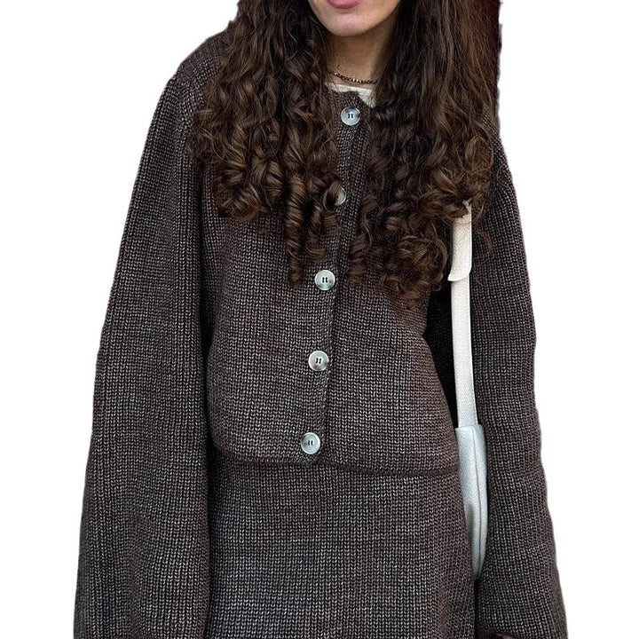 Damen Knitwear Set med eleganta knappdetaljer Mirla-Eva Jonsson