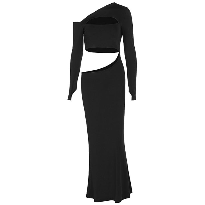 Damen Körperbetontes Set mit asymmetrischen Cut-Outs und langen Ärmeln Mirla-Eva Jonsson