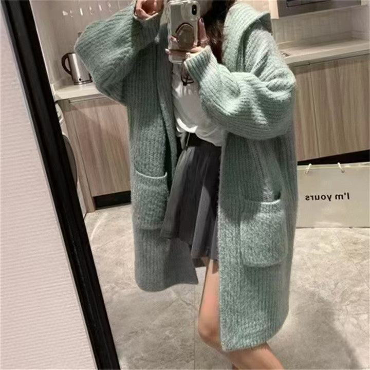 Damen Langstrickjacke mit eleganter Rippstruktur und praktischen Taschen Mirla-Eva Jonsson