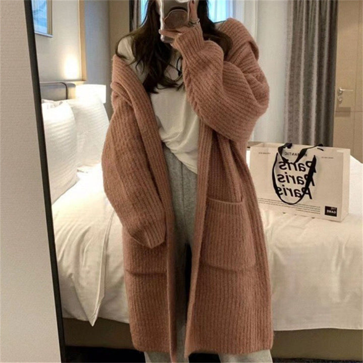 Damen Langstrickjacke mit eleganter Rippstruktur und praktischen Taschen Mirla-Eva Jonsson