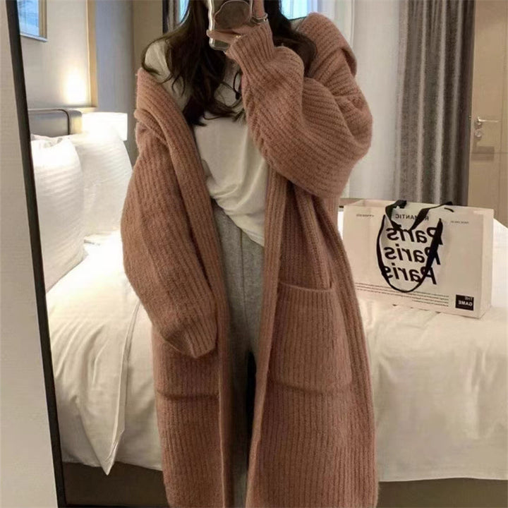 Damen Langstrickjacke mit eleganter Rippstruktur und praktischen Taschen Mirla-Eva Jonsson