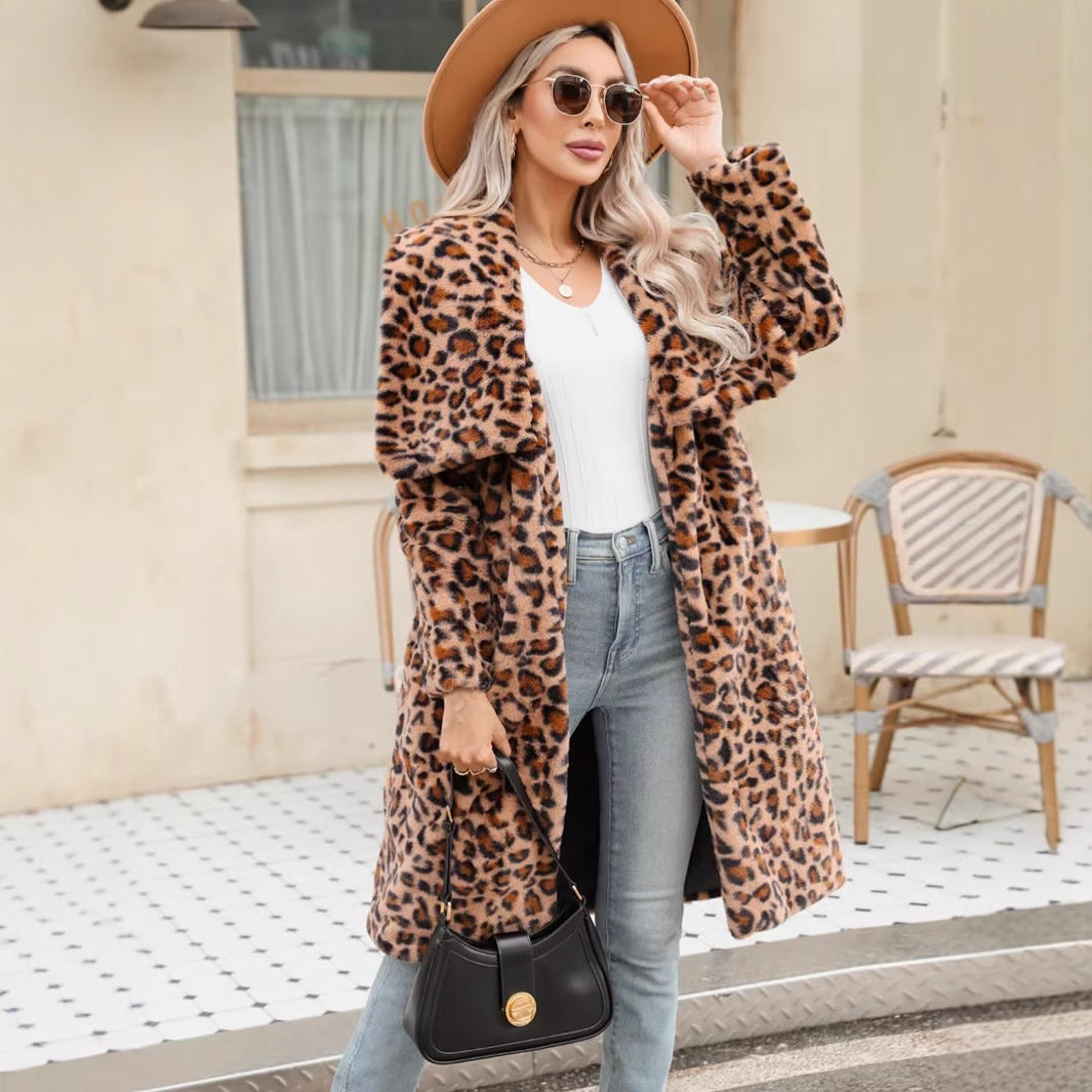Damen Långt Leopardmönster Mirla-Eva Jonsson