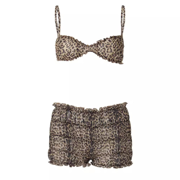Damen Leo-Muster Bikini Set mit Rüschendetails Mirla-Eva Jonsson