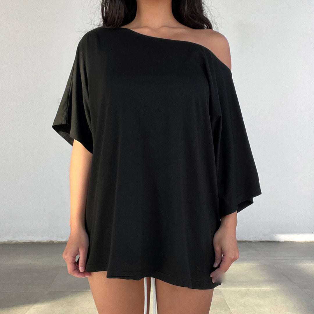 Damen Loose Top mit modischem Reißverschluss-Design Mirla-Eva Jonsson