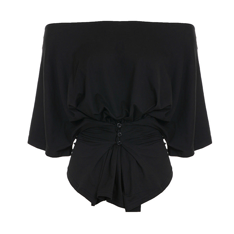 Damen Loose Top mit modischem Reißverschluss-Design Mirla-Eva Jonsson