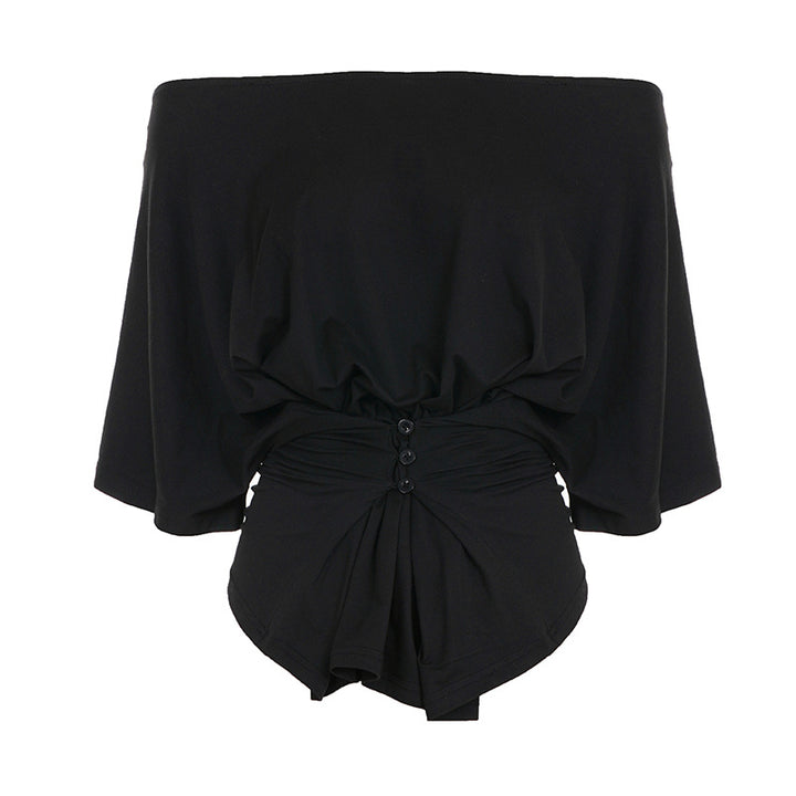 Damen Loose Top mit modischem Reißverschluss-Design Mirla-Eva Jonsson